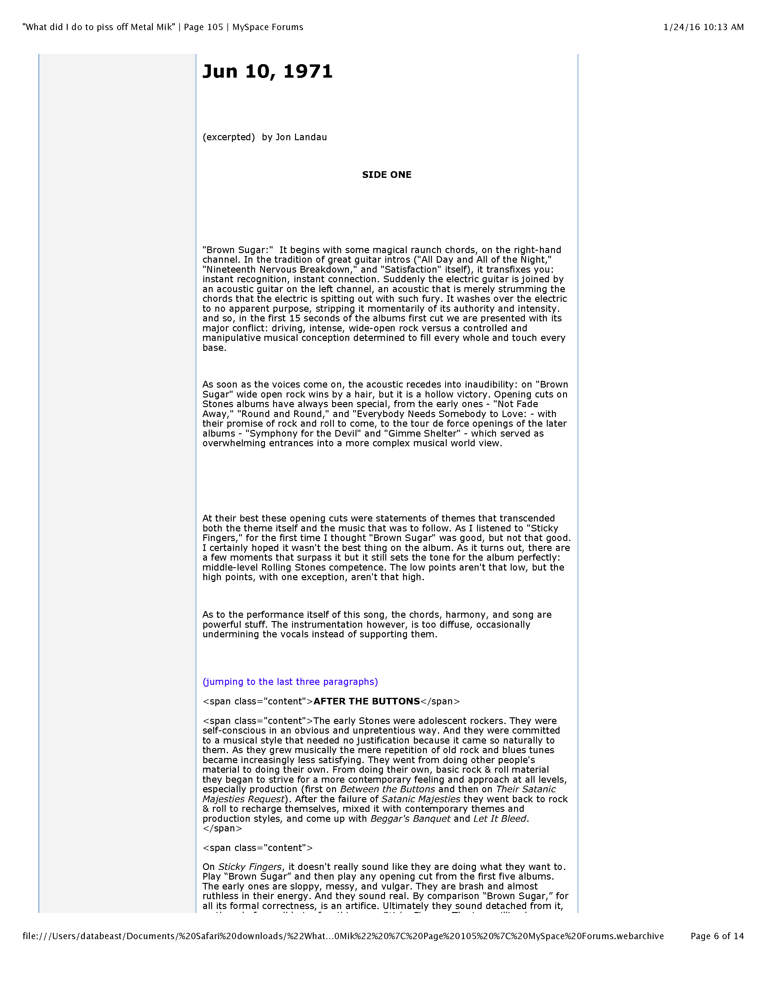 ./PROFESSIONAL HACKER-TYPE DUDE - 1 - 'What did I do to piss off Metal Mike' - Page 105 - MySpace Forums_Page_06.png